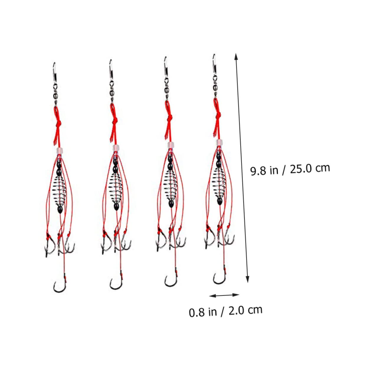 POPETPOP 12 Piezas Gancho Explosivo de Pesca Cuchara Metalica para cocinar cucharas de Trucha señuelos de Pesca anzuelos de Anzuelo de señuelo de Carpa Anzuelo de conectar