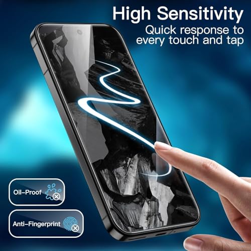 Image of Advanced Black Border Tempered Glass Screen Protector Compatible for Google Pixel 9 Pro Fold 5G (6.3 Inch, Pack of 1) | Full Screen Coverage (except edges) Screen Protector Guard Protector