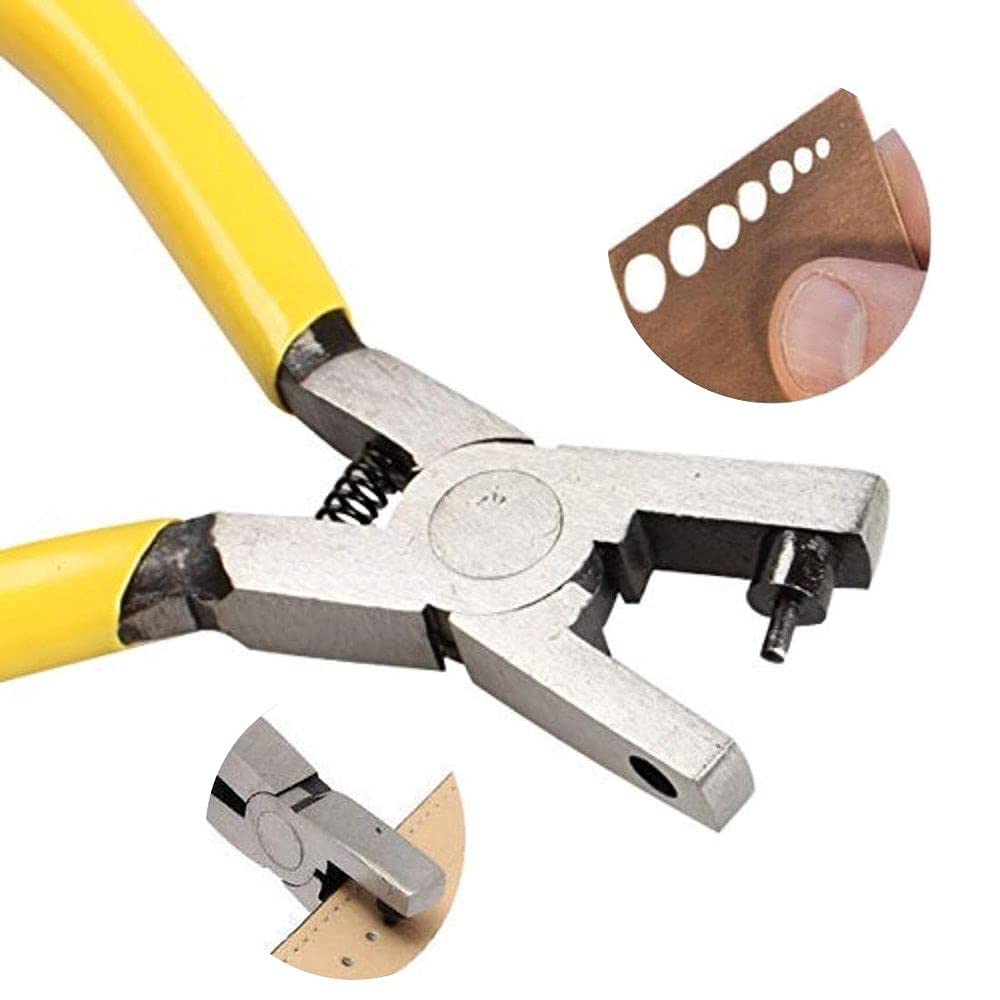 Diy Crafts CT-DIY-HI-27898 Trim Pliers Typ Puncher Leather Belt Strap Hole Repair Tool Kits, #2, Repair Tool Kits (Multicolor) 4