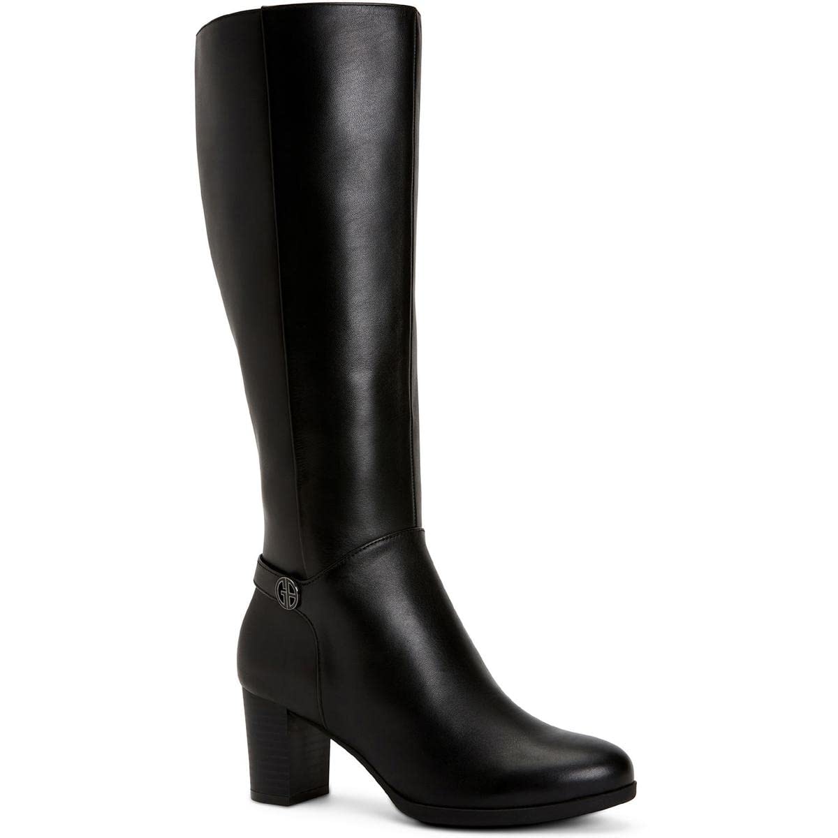 Giani Bernini Womens Adonnys Leather Zipper Knee-High Boots