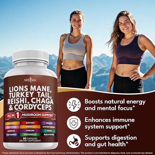NEW AGE 20-in-1 Mushroom Supplement