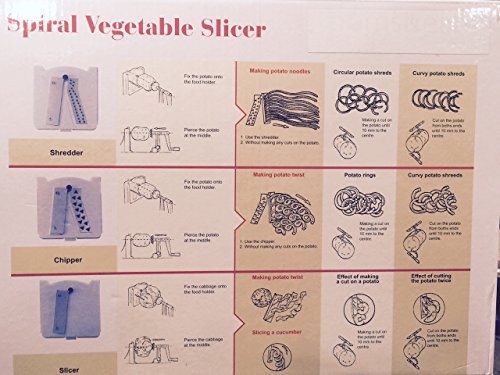 CookSpace (TM) Tri-Blade Spiral Vegetable Slicer Spiraliser - Image 6