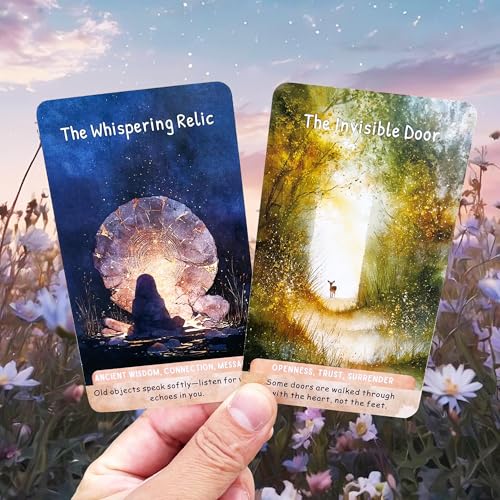Image of Oracle Cards Deck 54 Cards, Gateway & Threshold Oracle Cards for Awakening, Life Transitions, Spiritual Guidance, Intuition, Shadow Work and Personal Growth