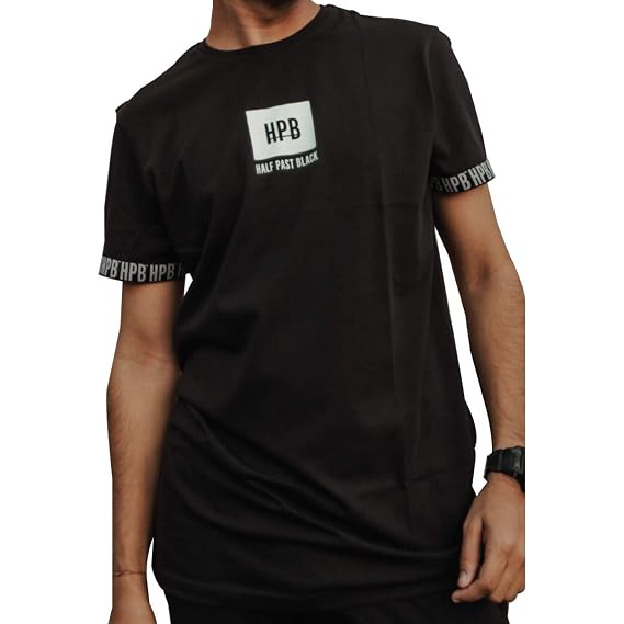 Black Unisex Loose Fit Cotton T-Shirt 