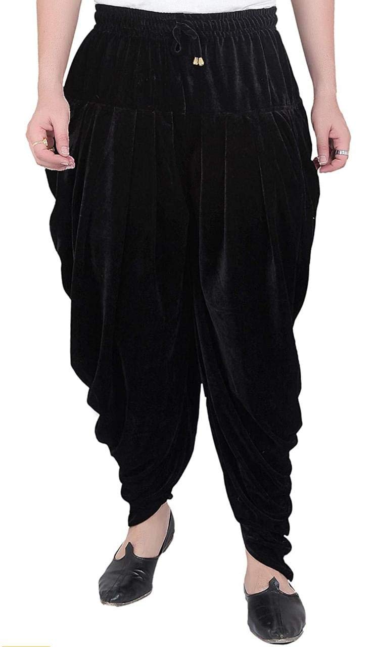 Mens Cotton Blend White Patiala Salwar Pants