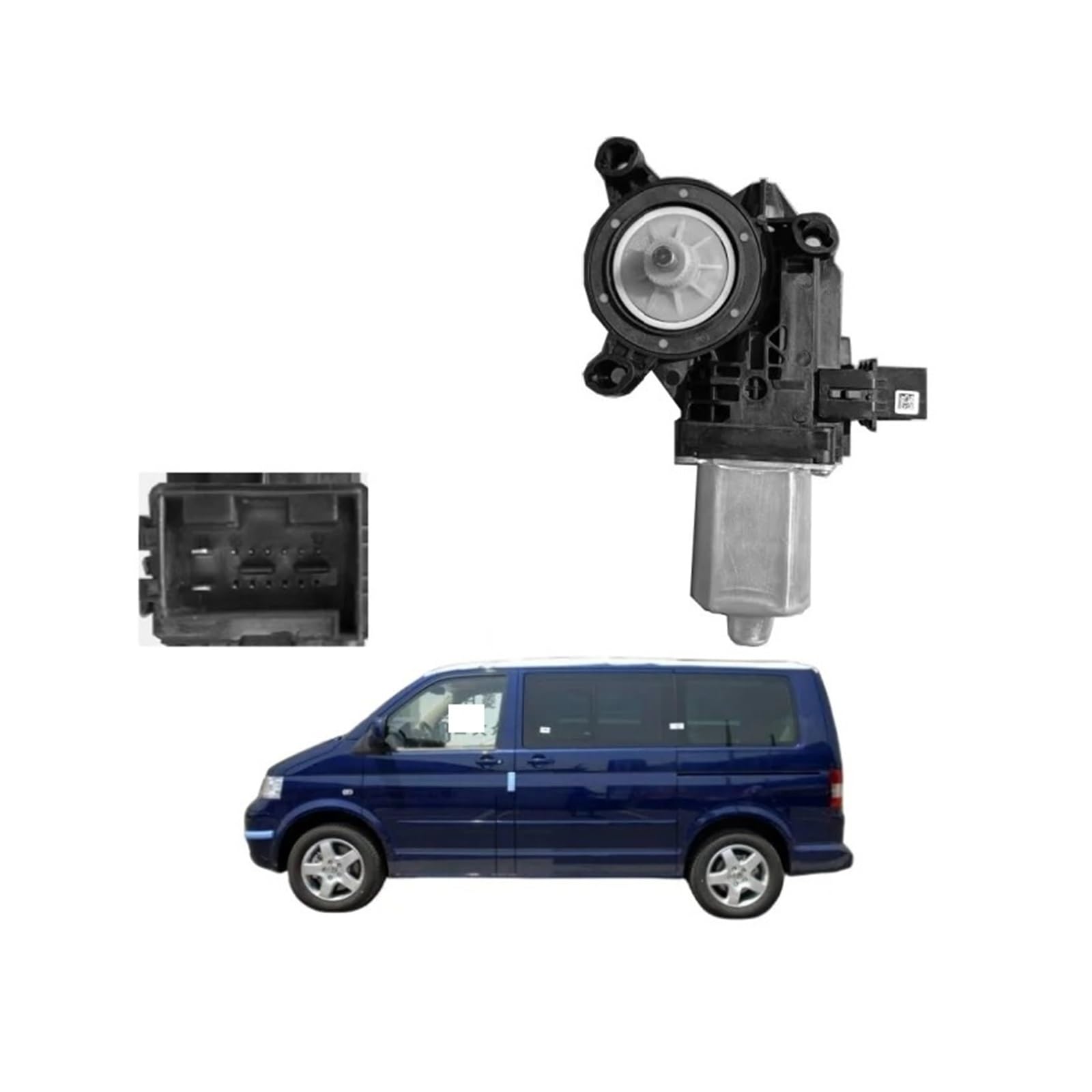 SAMWDK Glass Lifter Window Motor for VW for Skoda for Fabia for Polo for Transporter for Caravelle T5/T6 for Campmobile 6Q2959802F 6Q2959802G Car Window Regulator(6Q2959802G)