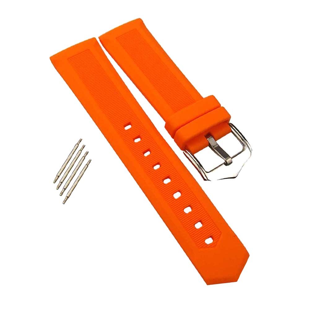 CALANDIS Stainless Steel Buckle Waterproof Silicone Rubber Watch Strap Band 21mm (B09ZTYBG3Q) Amazon Price History, Amazon Price Tracker