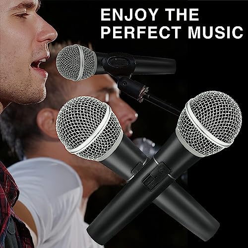 4 Stück Metall-Mikrofon-Netzköpfe, Mikrofon-Metallkopf mit Schwamm, kompatibel mit SM58-Mikrofon, Ersatz-Mikrofongitter, Kabelgebundenen und Drahtlosen Mikrofonen Ersatz-Mikrofon-Grillkopf