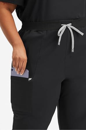 Fabletics Women's Performance Scrub Pant - MotionTech, 4-Way Stretch, Pocket-Packed, Wrinkle-Resist, Semi-Slim Fit