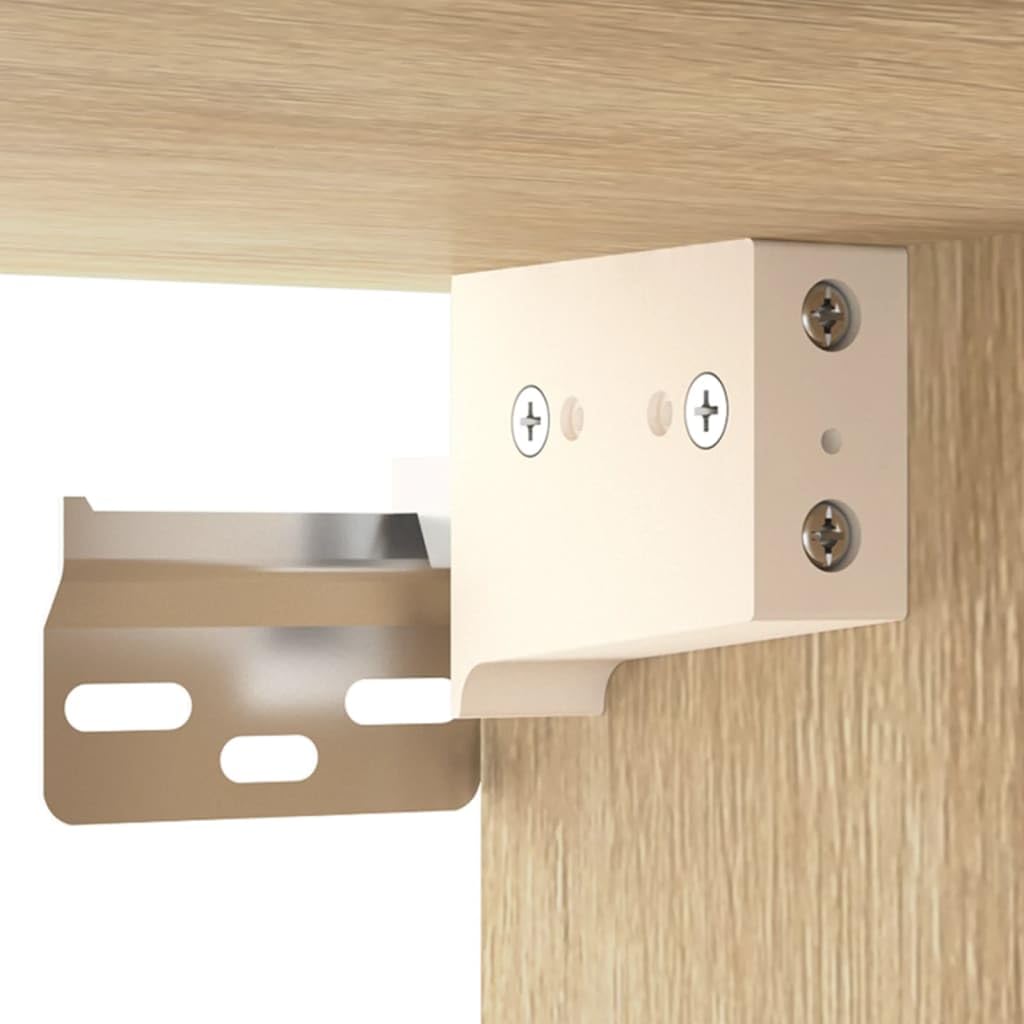 Wandmontierter Nachttisch aus Holzwerkstoff mit Stauraum für Schlafzimmer, Hänge Nachttisch mit glatter Oberfläche und Feuchtigkeitsbeständigkeit