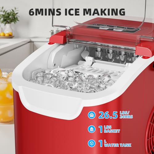 Image of Antarctic Star Countertop Ice Maker, Portable Ice Machine
