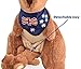 BOHS Plush Kangaroo with Australia Scarf and Removable Joey - Cuddly Soft Stuffed Mom and Baby Animals Toy- 11 Inches