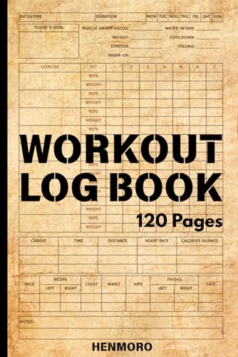Workout Log Book: Daily Exercise Tracker for Men and Women to Achieve their Targeted Fitness Levels and Goals