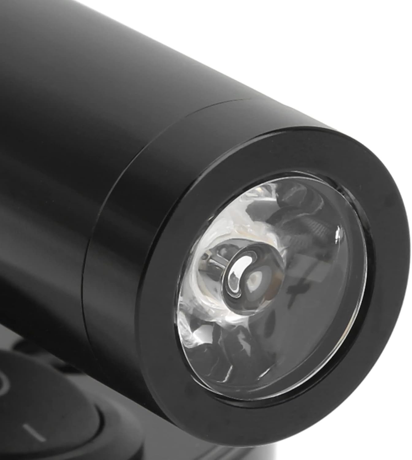 PENO Rotating Castle Lamp, RV Reading LED Lamp 12V Bedroom Bedside Lamp Chrome Aluminum Alloy Universal LED Reading Light For Boat RV SUV Trailer Wall Mount Lamp（Black Warm White）