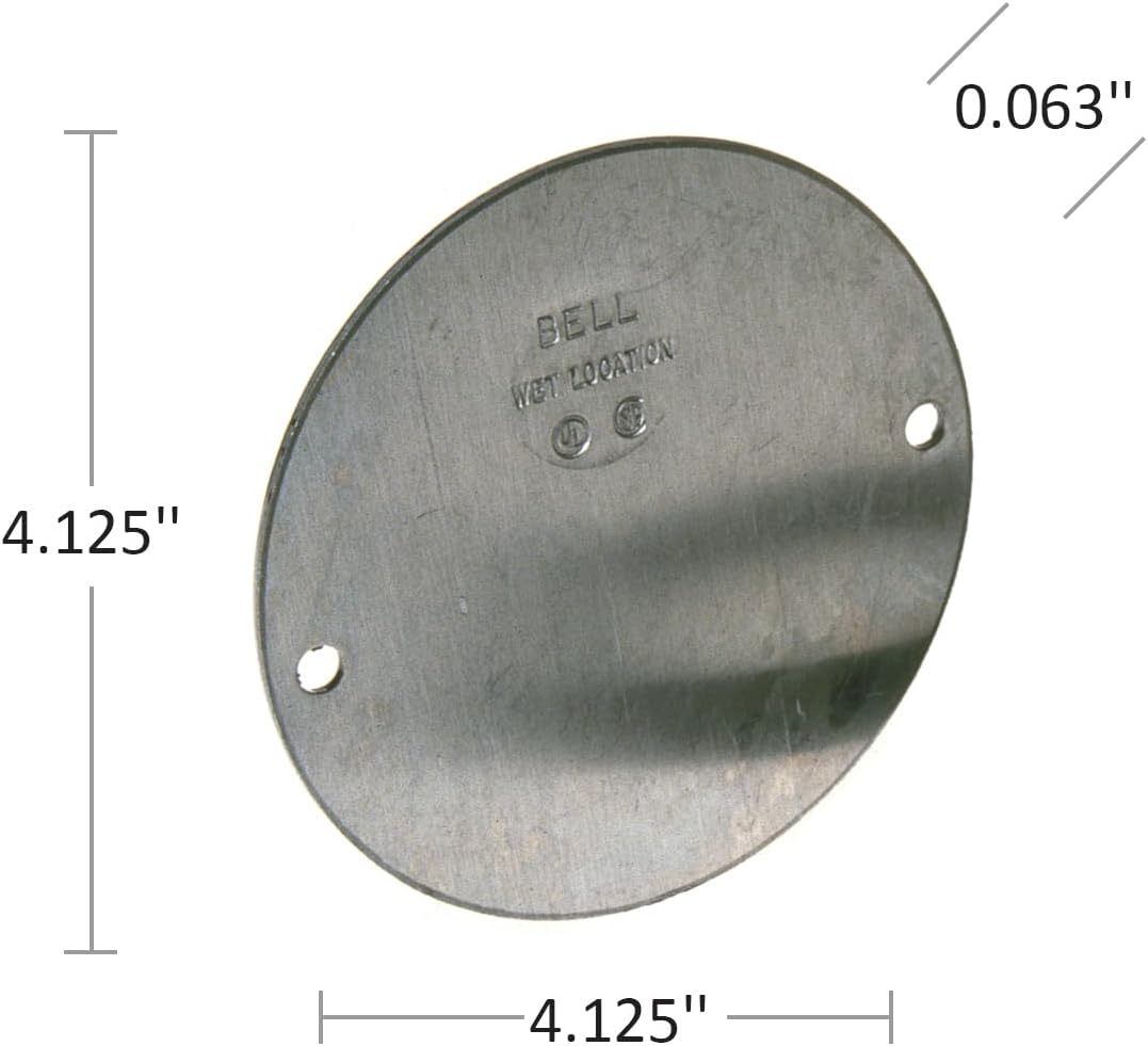 Dimensions of the BELL 5374-0 weatherproof cover