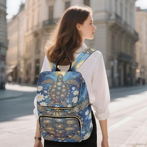 Sac à dos voyage femme matelassé grand volume avec motif fleur