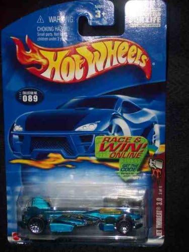 Spectraflame 2 Series #3 Jet Threat 3.0 Thrreat on card #2002-89 Collectible Collector Car Mattel Hot Wheels