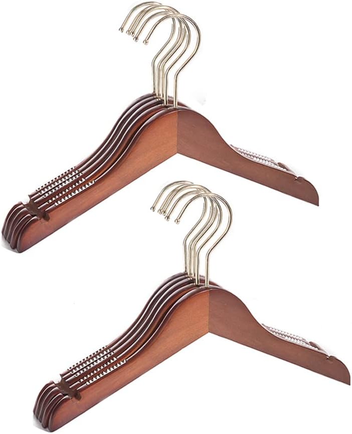 Space Saving 10 Pack Baby Hangers Wooden Non Slip Coat Hangers Space Saving Clothes Hangers for Childrens Hanger for Clothes Hangers Coat,A