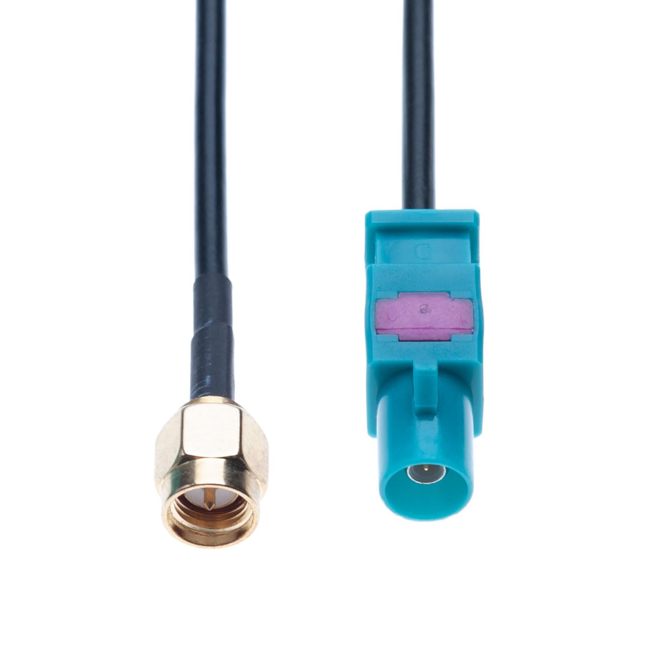 Cavo Adattatore Antenna Auto 2 Pezzi Fakra Z Maschio a SMA Maschio Veicolare Autoradio per Antenne GSM, GPS, DAB & TV Fakra a SMA Antenna Compatibile con Accessori Automotive per Veicoli e Camion 15cm