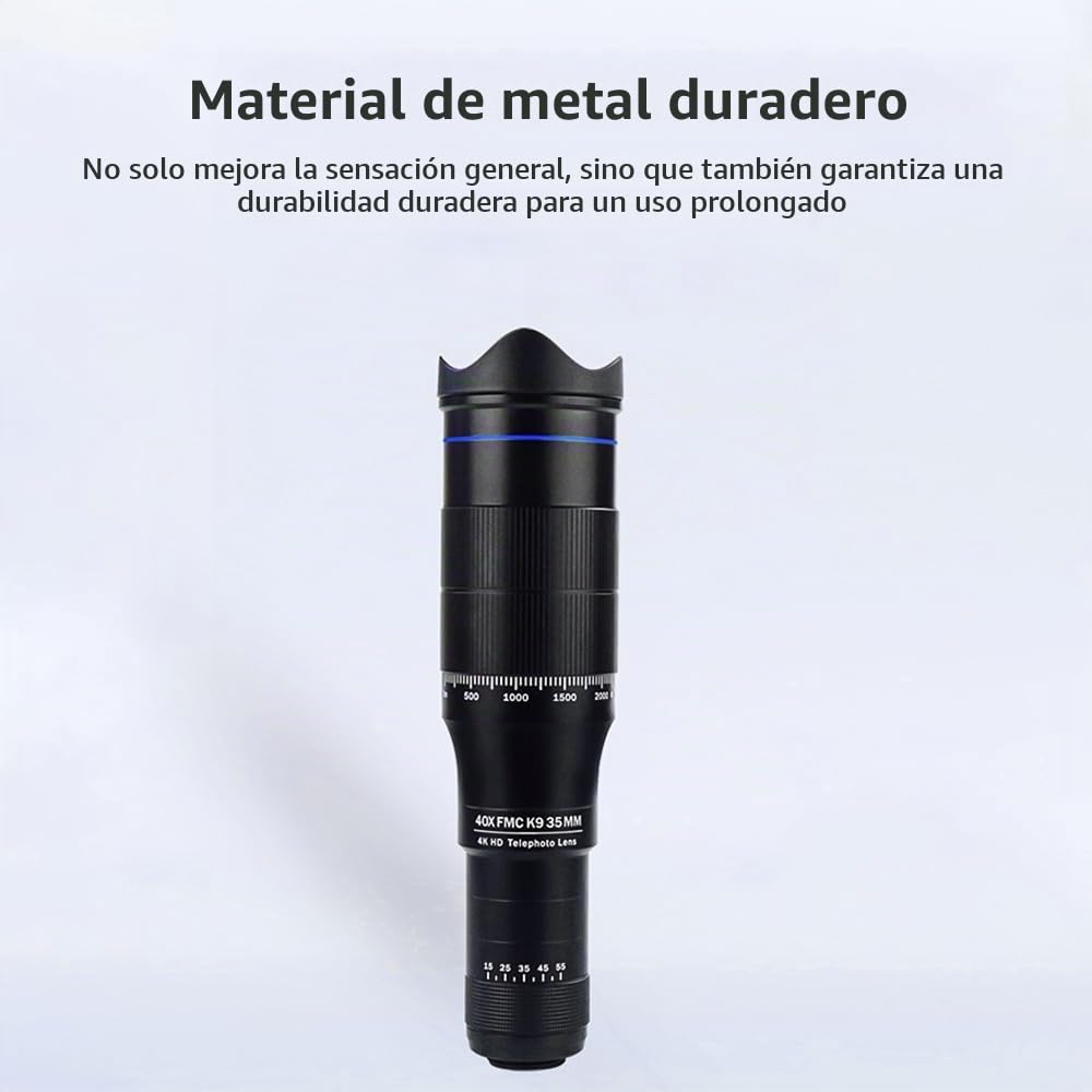 Andoer Kit teleobjetivo 40X portátil para observación de fauna y deportes