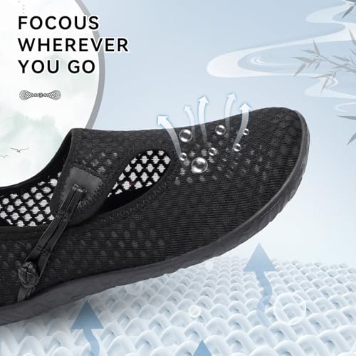 L-RUN Womens Mens Water Shoes Barefoot Aqua Socks Quick-Dry Non Slip Shoes for Beach Swim Pool River Boating Surf Yoga4