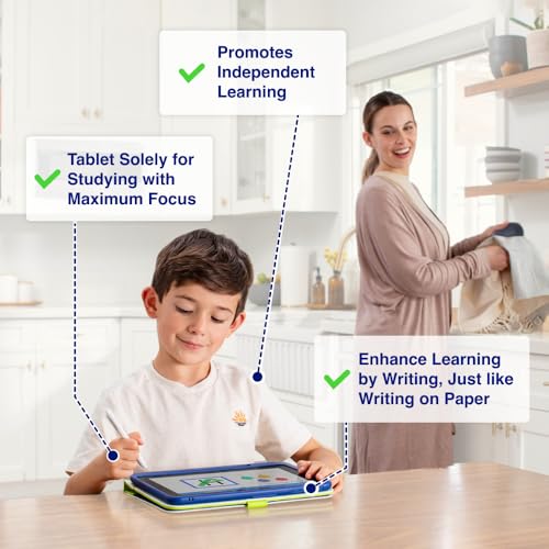 Smile Zemi Dedicated Learning Tablet | Personalized Independent Study, Access All K–5 Lessons Math & ELA | No Browser, Games or Ads | 10.1” Display, Pen & Cover(Pink) | Subscription Required - Image 3