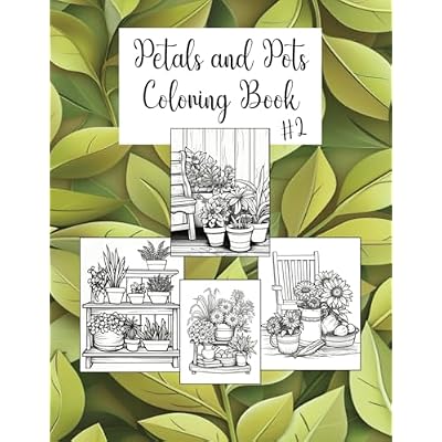 Petals and Pots Coloring Book Number 2