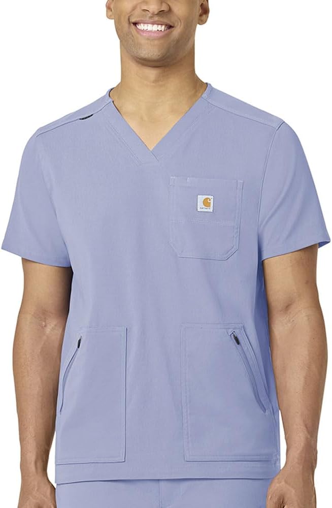 Carhartt Scrubs C15037 Men's Rugged Flex® Modern Fit 5-Pocket V-Neck To