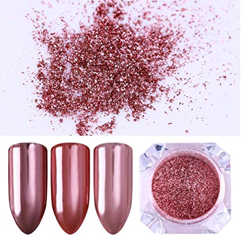 PiniceCore Spiegel Powder Rose Gold Nagel-Funkeln-Maniküre-Nagel-Kunst-Chrom-Pigment-Funkeln-Staub – Bild 4