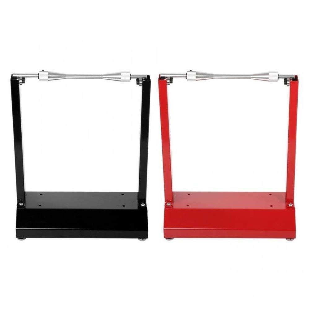 Équilibrage de roue moto puissant avec ce rack de support noir efficace