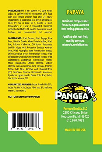 Pangea Gecko Diet with Papaya™ 8 oz - Image 3