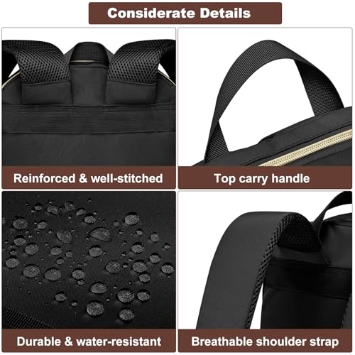 Laptop Backpack for Women Work Bookbag: 15.6 Inch College Backpacks with USB Charger School Book Bag College Causal Daypacks for Girls Nurse Teacher Business Back Pack