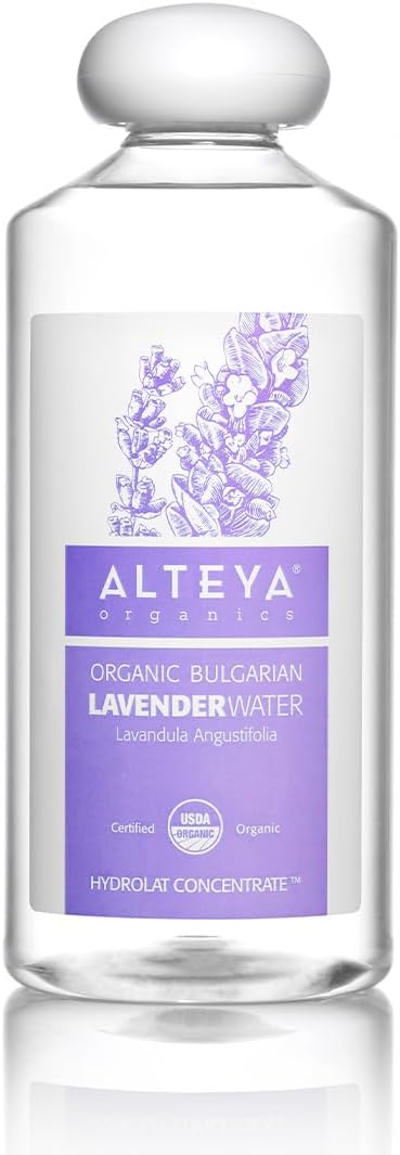 Alteya Organic Lavender Water 500ml - 100% Pure Lavender Hydrolat - USDA Certified Organic - Face Toner, Revitilizing Body, Condition Hair & Scalp - Cleance, Sooth, Balance, Hydrate