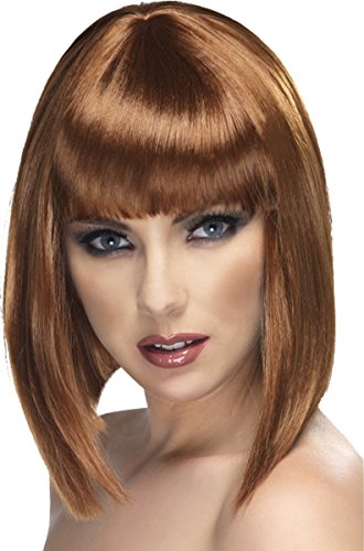 Preisvergleich Produktbild Smiffys Schwarze kurze Glam-Blunt tauchte Perücke