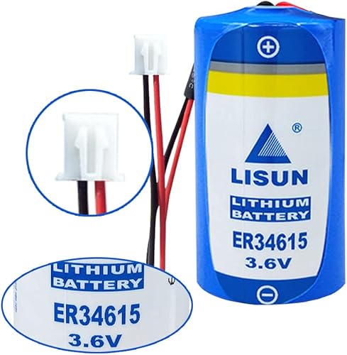 Miniatura 3 de STEPMAX Batería de litio de tamaño D 3.6V ER34615 con alta capacidad 19000mAh con enchufe (2 unidades)