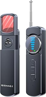 Hidden Camera Detector, Portable Anti-Spy Device, RF Signal Scanner, GPS Tracker & Bug Detector with Anti-Theft Alarm Mode for Hotels, Travel, Home & Office Privacy Protection Tool