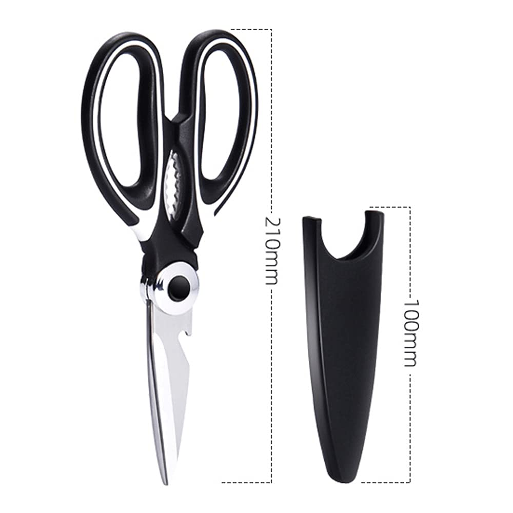 Tijeras para Manualidades, Tijeras artesanales de Cocina Acero Inoxidable, Tijeras potentes multifuncionales