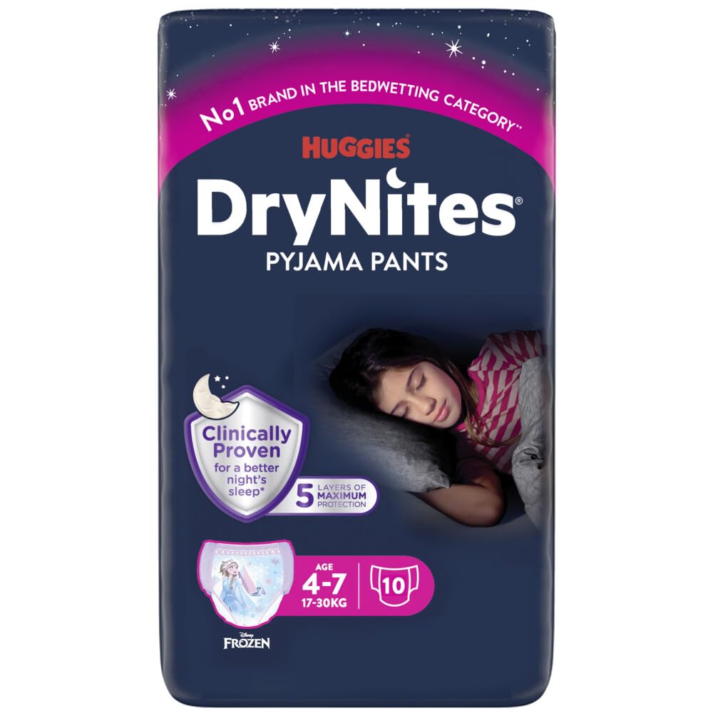 HUGGIES DRYNITES GIRLS 4-7 LAT (13-30kg) 10 sztuk