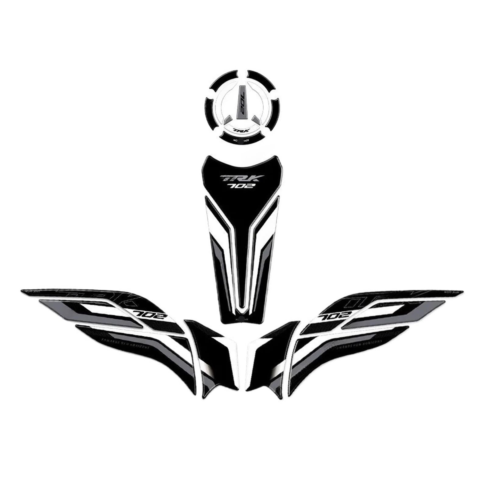 Plus de Rayures Autocollant Réservoir Benelli TRK702 Protection Résine 3D - 8
