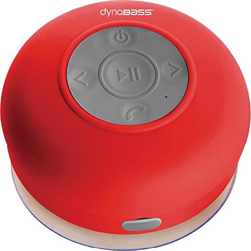 DynaBass Aquasound Haut-Parleur étanche Bluetooth Rouge