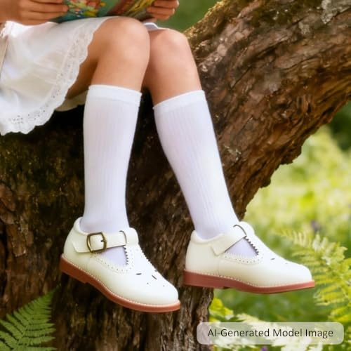 Image of Felix & Flora Toddler Little Girl Mary Jane Dress Shoes - Ballet Flats for Girl Party School Shoes