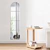 Full Length Wall Mirror Tiles, 12'' x 12'' x 4PCS Acrylic Plexiglass Frameless Full Body Mirrors for Walls Bedroom, Removable Wall Mounted Makeup Large Long Mirror for Home Gym Door (Acrylic C)