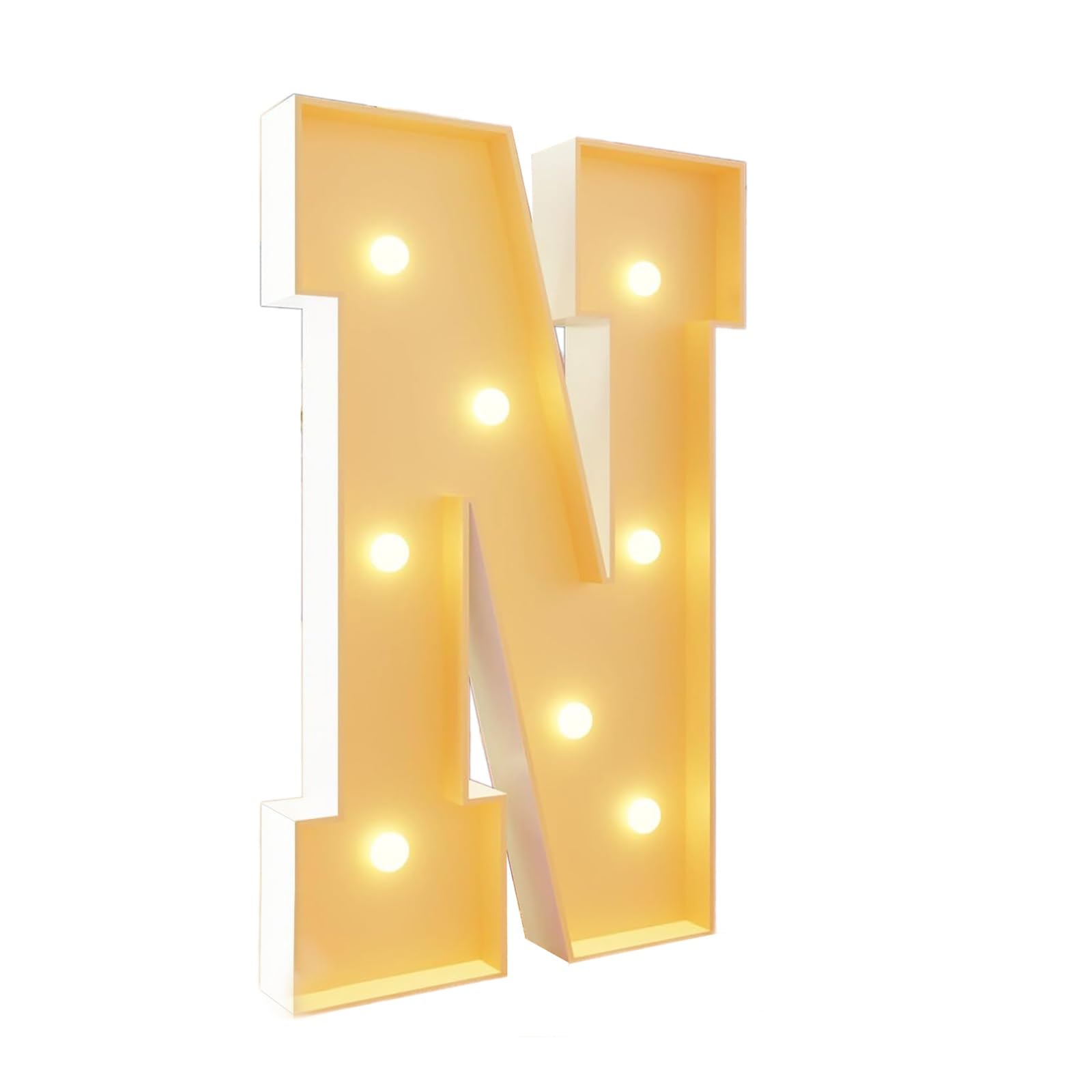 Marquee Letters, Birthday LED Light Up Letter(Letter N,120cm(4FT))