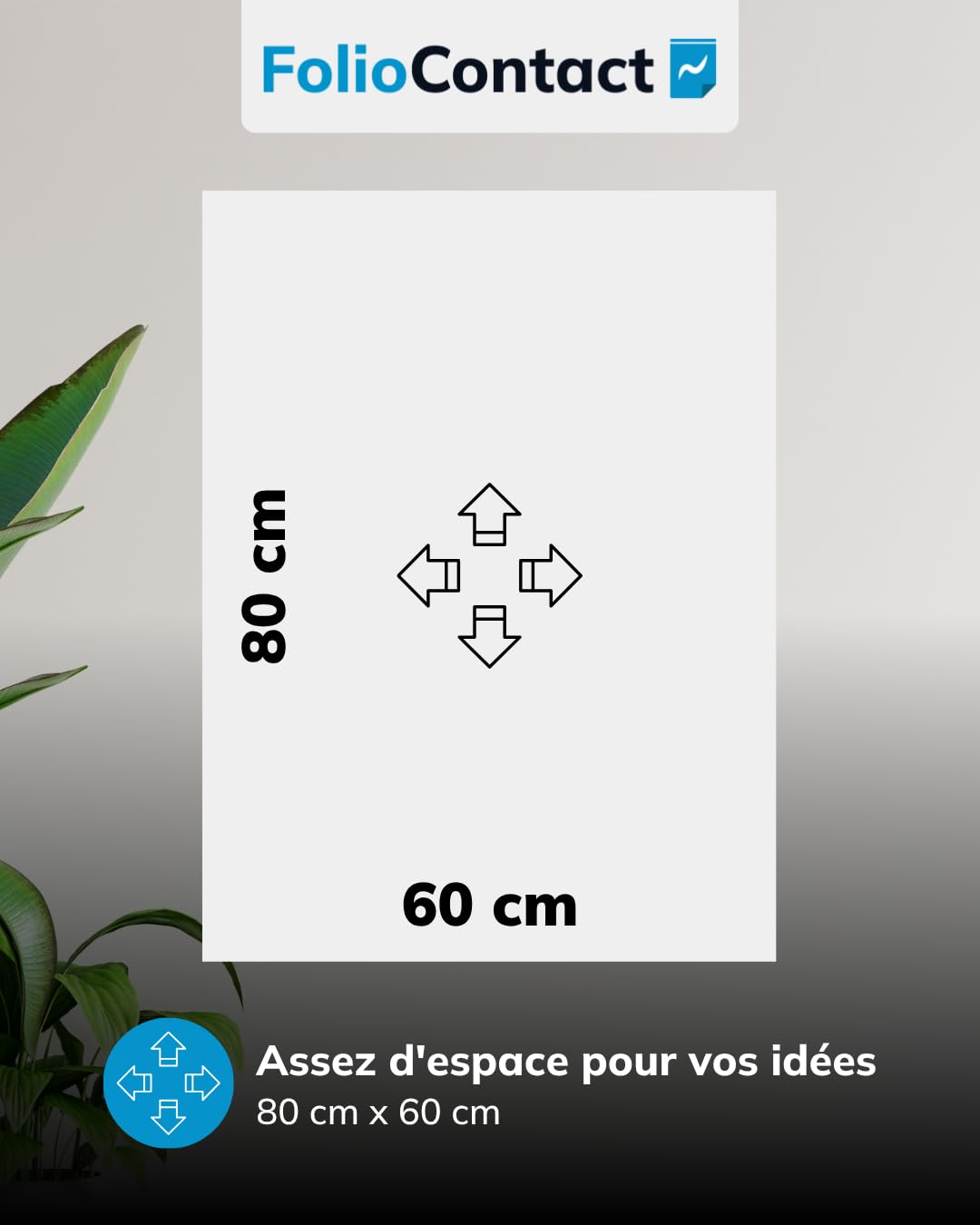 Whiteboard Tableau blanc en rouleau/Film électrostatique breveté Effaçable et réutilisable Fixation sans outil sur presque toutes les surfaces