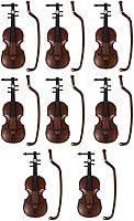 Vista 1 de 8 piezas 1: 12 de violín miniatura de casa de muñecas colección de mini instrumentos musicales para casa de muñecas sala musical