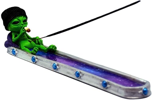Fantasy Gifts Stoner Alien in Galaxy Incense Burner - 10"