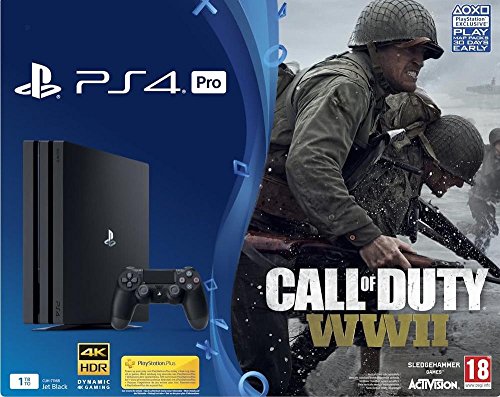 PS4 PRO 1 To + Call Of Duty : World War II + Qui es-tu? (Jeu a télécharger)