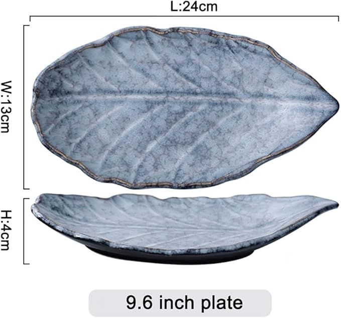 Plato Cerámico Irregular Hoja 24cm Apto Lavavajillas Microondas miniatura 3