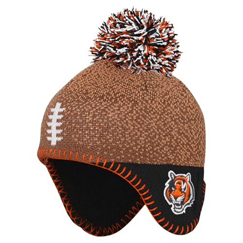 Image of Infant NFL Football Head Knit Hat with Pom