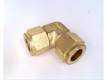 SWAGELOK B-810-9 1/2IN Tube OD, Brass, Fitting, Union Elbow
